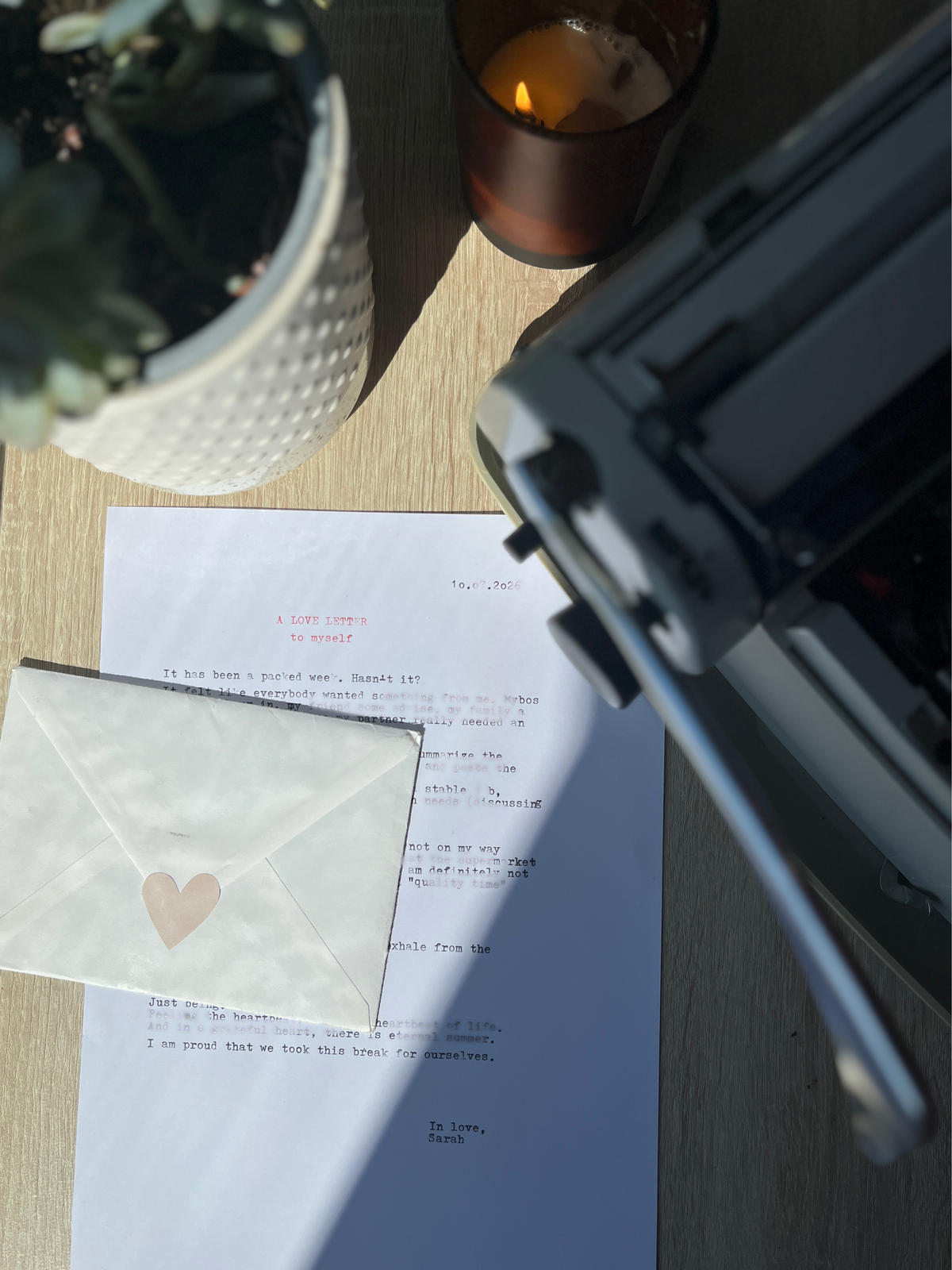 LOVE LETTER dein Self-Care-Ritual
